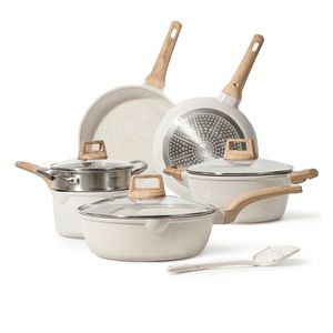 Carote Nonstick Pots and Pans Set,10 Pcs Induction Kitchen Cookware Sets